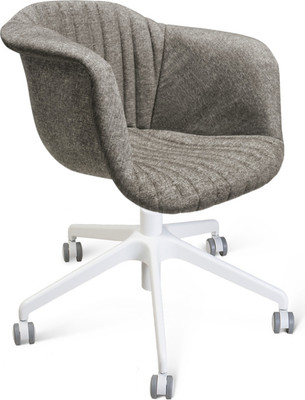 Стул офисный Sheffilton SHT-ST31-C1/S154 (пепельный/белый рогожка/пластик/металл)