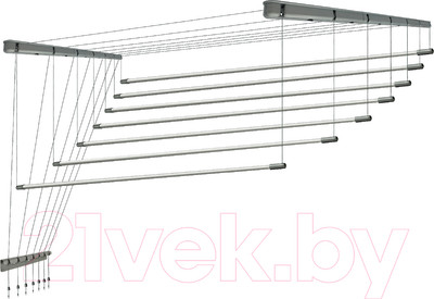 Сушилка для белья Comfort Alumin Group Потолочная 7 прутьев Silver Style 230см (алюминий/серебристый)