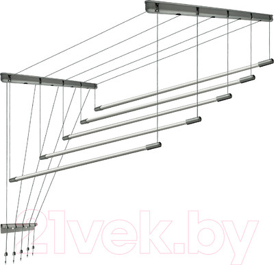 Сушилка для белья Comfort Alumin Group Потолочная 5 прутьев Silver Star 130см (алюминий/серебристый)