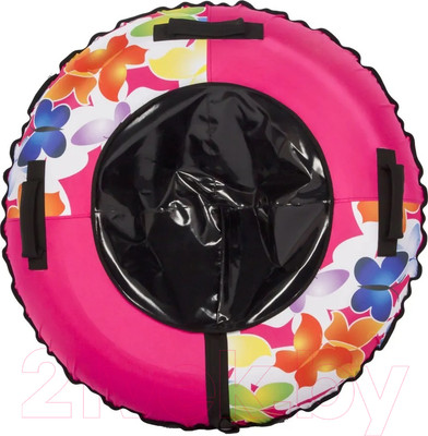 Тюбинг-ватрушка Snowstorm BZ-110 Butterfly / W112920 (розовый/черный)