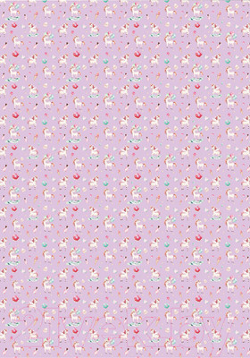 Бумага для оформления подарков Meshu Единорожки / MS_53462
