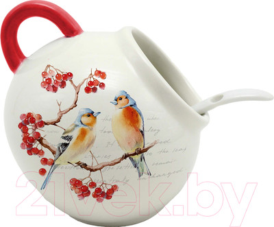 Солонка Prima Collection Птицы на ветке HC4018-C2 (с ложкой)