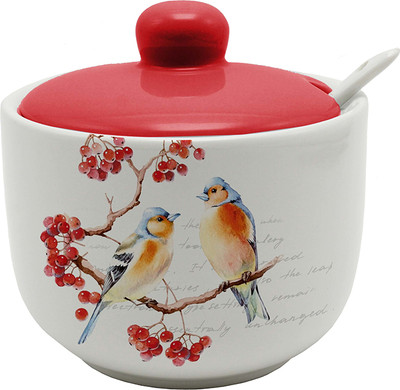 Сахарница Prima Collection Птицы на ветке HC293-C2 (с ложкой)