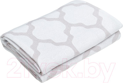 Покрывало Vladi Орнамент 150x200 / 50154 (белый/бежевый)