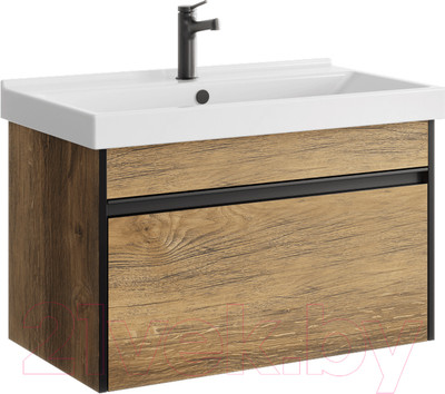 Тумба с умывальником Aqwella Urban / URB0108DB (дуб балтийский)