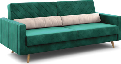 Диван Мебельград Норд Стандарт (мора зеленый/мора бежевый)