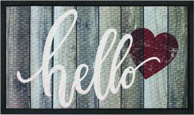 Коврик грязезащитный Multy Home Soft Step Lima 45x75 / SH5000652 (сердце)