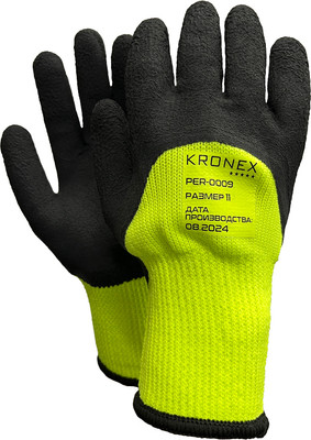 Перчатки защитные Kronex Со вспененным латексным покрытием / PER-0009