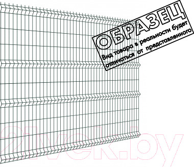 3D панель заборная Белзабор Light RAL 8017 GL 2030x2500мм