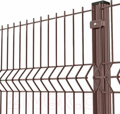 3D панель заборная Белзабор Medium RAL 8017 GL 2030x2500мм