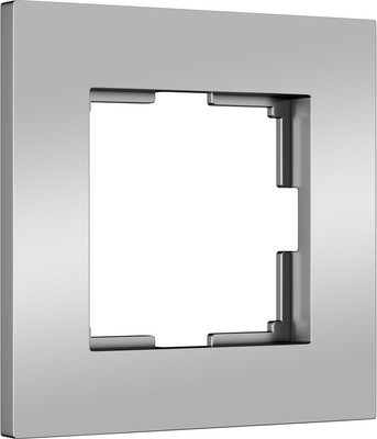 Рамка для выключателей и розеток Werkel W0012965 (серебристый матовый)