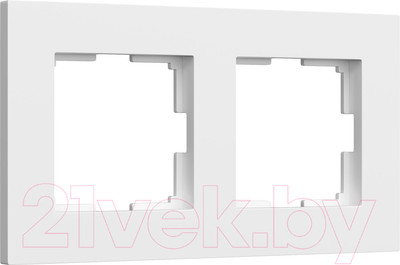 Рамка для выключателей и розеток Werkel W0022961 (белый матовый)