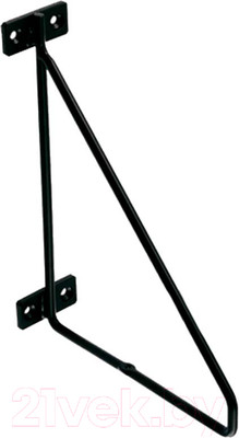 Полкодержатель AKS Fantom (черный матовый)