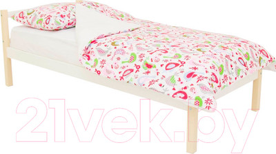 Односпальная кровать детская Бельмарко Svogen Classic / 583 (бежевый/белый)