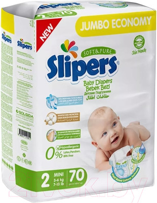 Подгузники детские Slipers Mini J-202 (70шт)