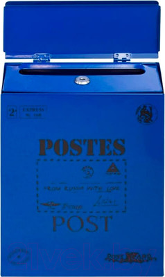 Почтовый ящик Аллюр №3010 (синий)