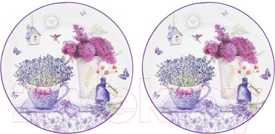 Набор тарелок Elan Gallery Лаванда / 420178