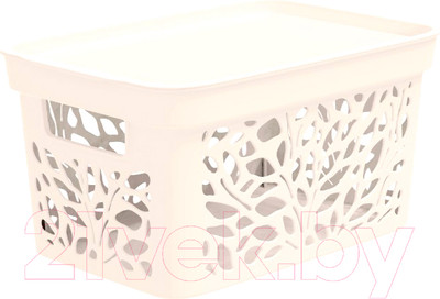 Корзина Полимербыт Leaves / 4383700 (10л, молочный)
