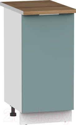 Шкаф-стол кухонный Интермебель Микс Топ ШСР 850-1-300 (сумеречный голубой/дуб флагстаф темный)