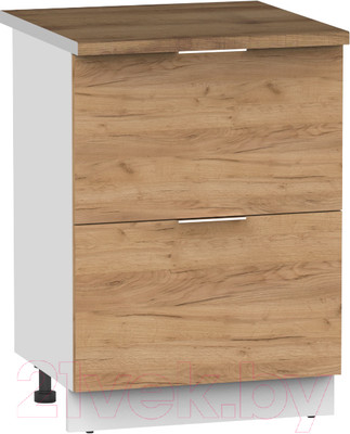 Шкаф-стол кухонный Интермебель Микс Топ ШСР 850-11-500 (дуб крафт золотой/дуб флагстаф темный)