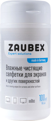 Салфетки для ухода за техникой Zaubex TFT LCD Plasma / 306408000 (100шт)