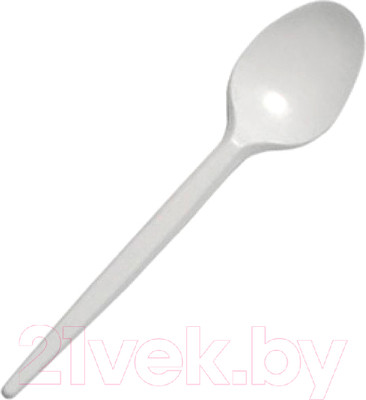 Набор одноразовых ложек Паксервис Компакт 165мм / 284510 (300шт, белый)