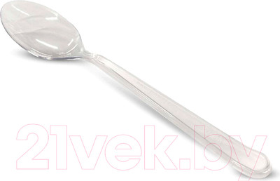 Набор одноразовых ложек Паксервис Премиум 180мм / 287192 (150шт, прозрачный)