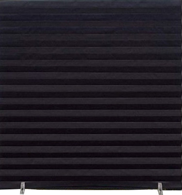 Штора-плиссе Рыжий кот Skandi Самоклеящаяся 60x180 / 105046 (черный)