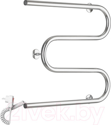 Полотенцесушитель электрический Ростела М-образный 50x50 (кабель с кнопкой, левый)