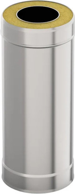 Труба дымохода UMKPRO 0.25м 130x200 AISI 439/439 1мм/0.5мм (К)