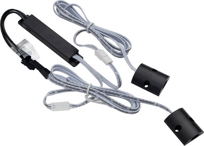 Выключатель для светодиодной ленты AKS Бесконтактный двойной для шкафов накладной (60W, черный)