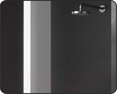 Зеркало Алмаз-Люкс Hanoi Black 10080d2-6 (100x80см, черный, с подсветкой и датчиком движения)