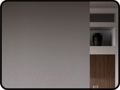 Зеркало Алмаз-Люкс Hanoi Blaсk 8060d2-6 (80x60см, черный, с подсветкой и датчиком движения)