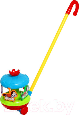 Игрушка-каталка Sima-Land Звонкая карусел 0522 / 9854384