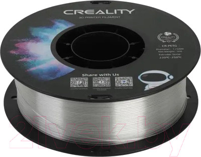 Пластик для 3D-печати Creality CR-PETG 1.75мм / 3301030037 (1кг, прозрачный)