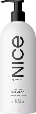 Шампунь для волос NICE by Septivit Для всех типов волос (1л)