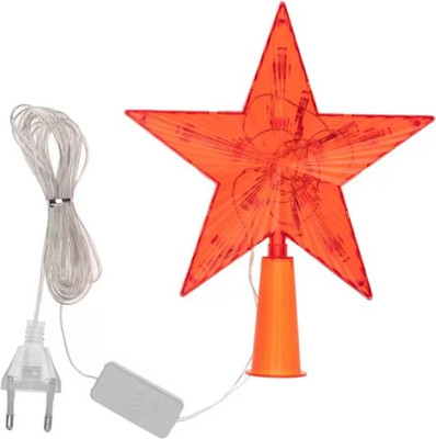 Верхушка для елки Neon-Night Звезда красная 501-007