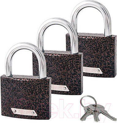 Набор замков навесных Avers PD-01-63-Blister (3Locks+3Keys)