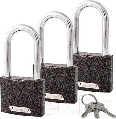 Набор замков навесных Avers PD-01-63-L-Blister (3Locks+3Keys)