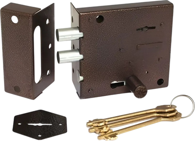 Замок накладной Симеко БИФ-0090-1x3-ЛК