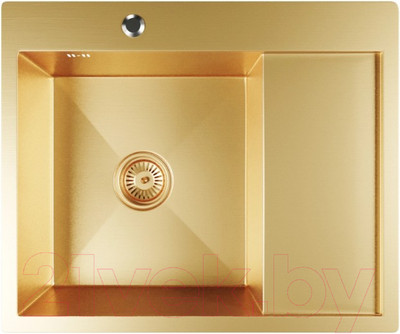 Мойка кухонная Mixline Pro 552924 (золото, с сифоном)