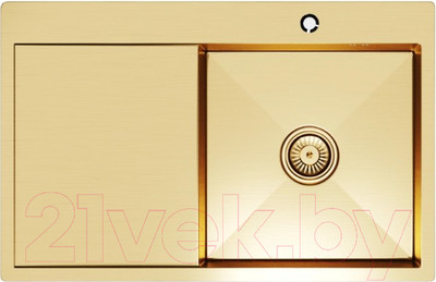 Мойка кухонная Mixline Pro 552919 (золото, с сифоном)