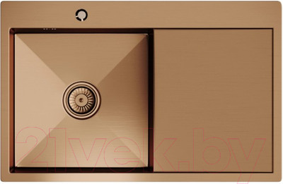 Мойка кухонная Mixline Pro 552921 (бронза, с сифоном)
