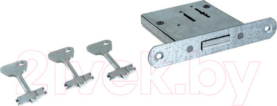 Замок врезной Ригель ЗВ8-4С (3 ключа)