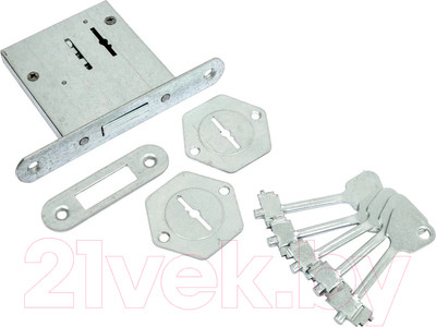Замок врезной Ригель ЗВ8-4С (5 ключей)