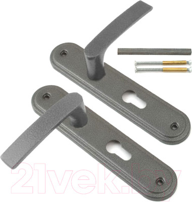 Ручка дверная Меттэм HP0901 (серебристый антик)