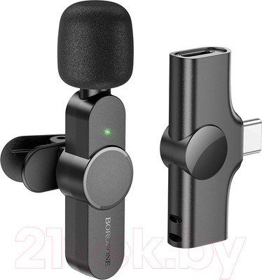 Микрофон Borofone BFK12 Type-C (черный)