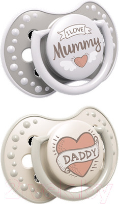 Набор пустышек Lovi I Love 3-6 мес. / 22/867 (2шт)