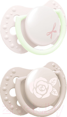 Набор пустышек Lovi Baby Shower 0-2 мес. / 22/900girl (2шт)