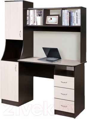 Письменный стол Мебель-Класс Партнер Левый (венге/ясень шимо светлый)